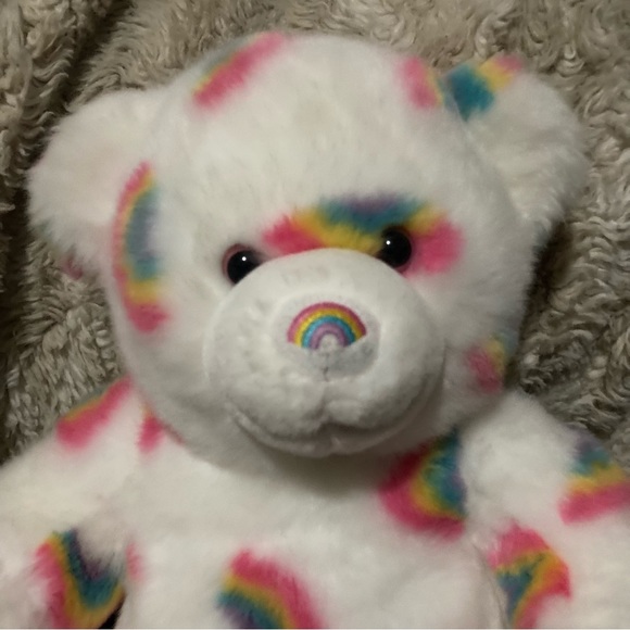 Build A Bear Workshop Season of Hugs Summer Hugs Bear Rainbow Embroidered Bear - Picture 2 of 6